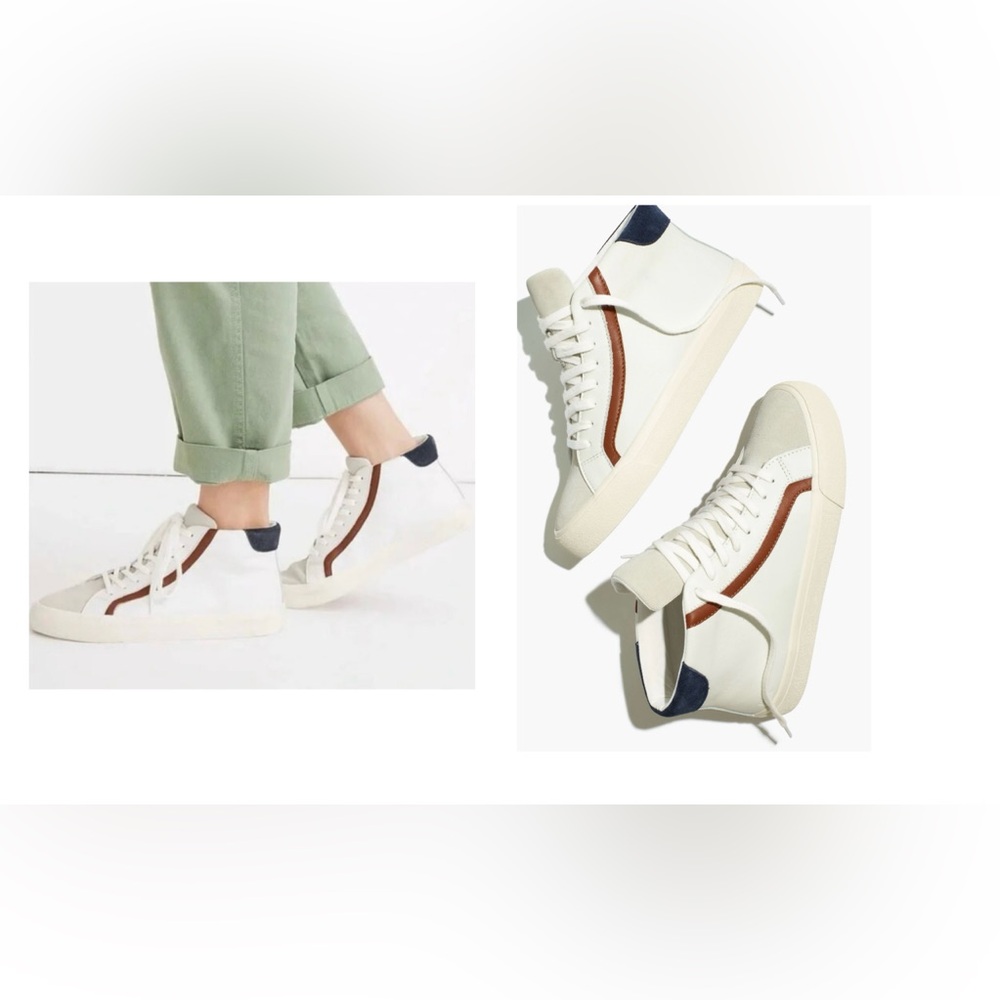 Madewell Sidewalk High-Top Sneakers in Colorblock
Leather SOLD OUT - Unisex